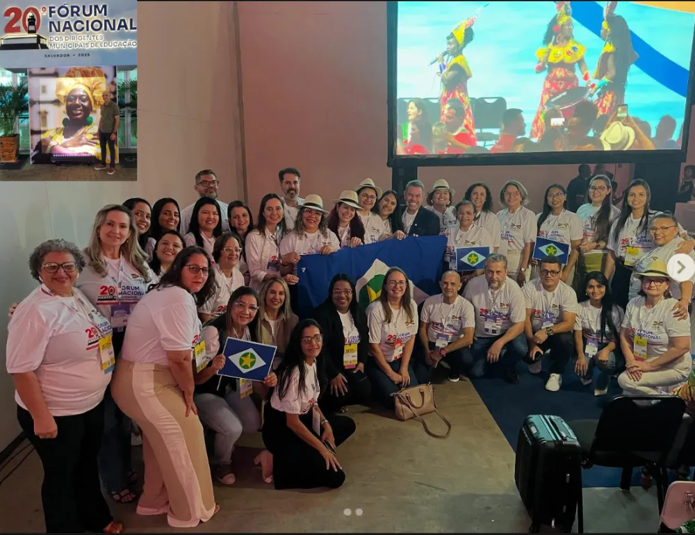 Secretário de Educação de Colíder participa do 20º Fórum Nacional dos Dirigentes Municipais de Educação em Salvador