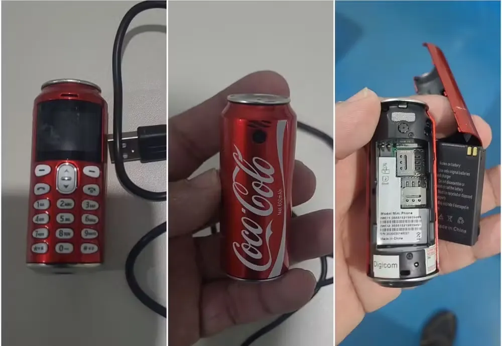 Minicelular em formato de lata de Coca-Cola é apreendido em presídio de MT