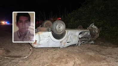 Servidor de Sema morre após capotamento de carro em MT